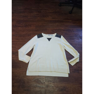 Eight eight eight women's off white black sweater size medium